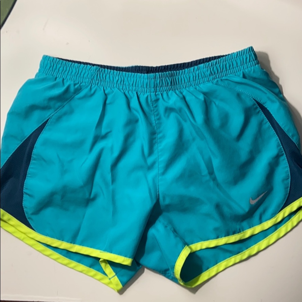 Turquoise nike shorts